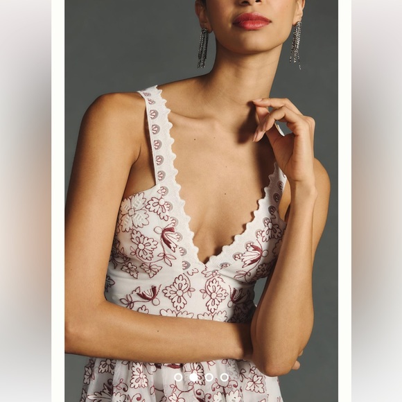Anthropologie NWT TIERED V-NECK DRESS Size XL. - Picture 2 of 5